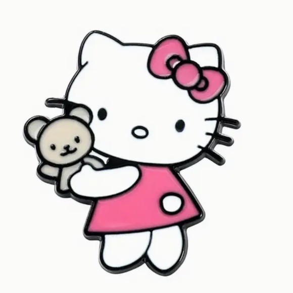 Other - Hello Kitty Enamel Brooch Sanrio Anime Pins Kawaii - About 1" X 1" - NWT